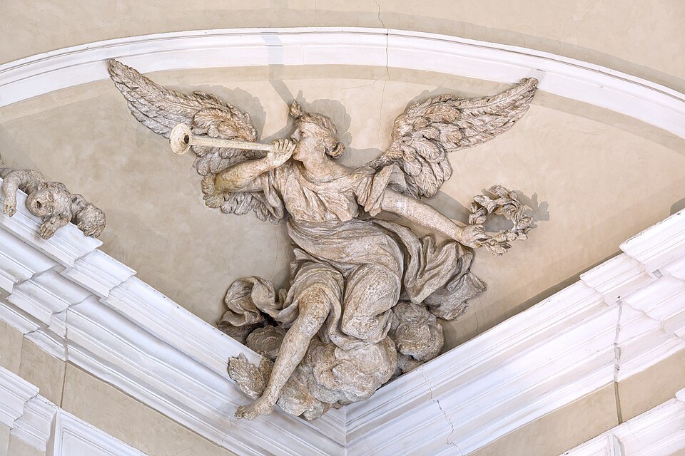 Lyon 1er - Palais Saint-Pierre - Escalier d'honneur des Dames de Saint-Pierre - Renommée nord-est 03